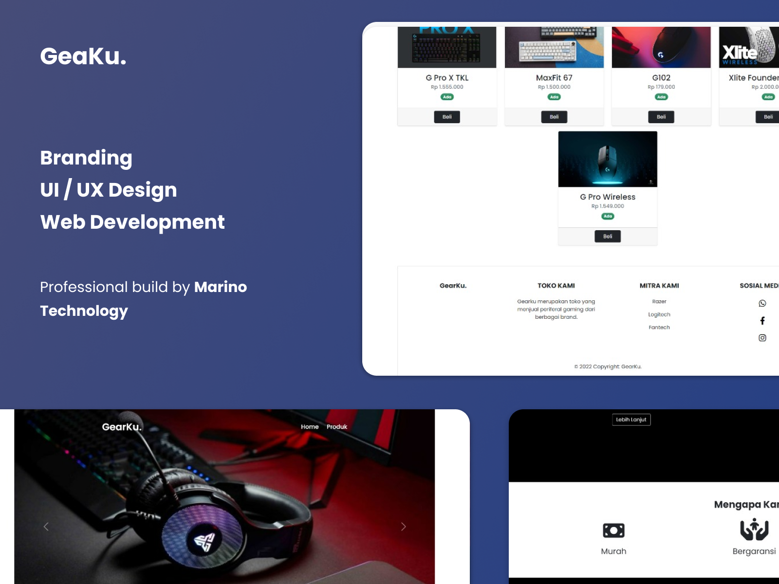 Pengembangan Website Company Profile dan Katalog Produk Interaktif dengan CMS untuk GearKu