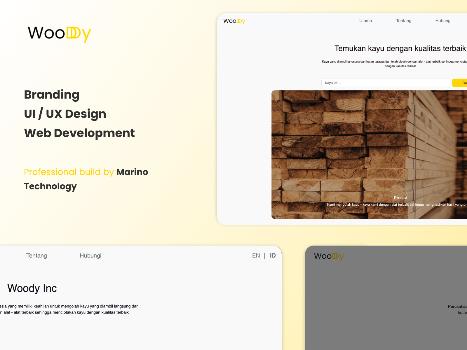 Pengembangan Website Company Profile dan Katalog Produk untuk Woody